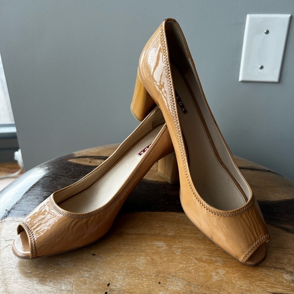 Vintage Prada Peep-toe Heels - Picture 1 of 6